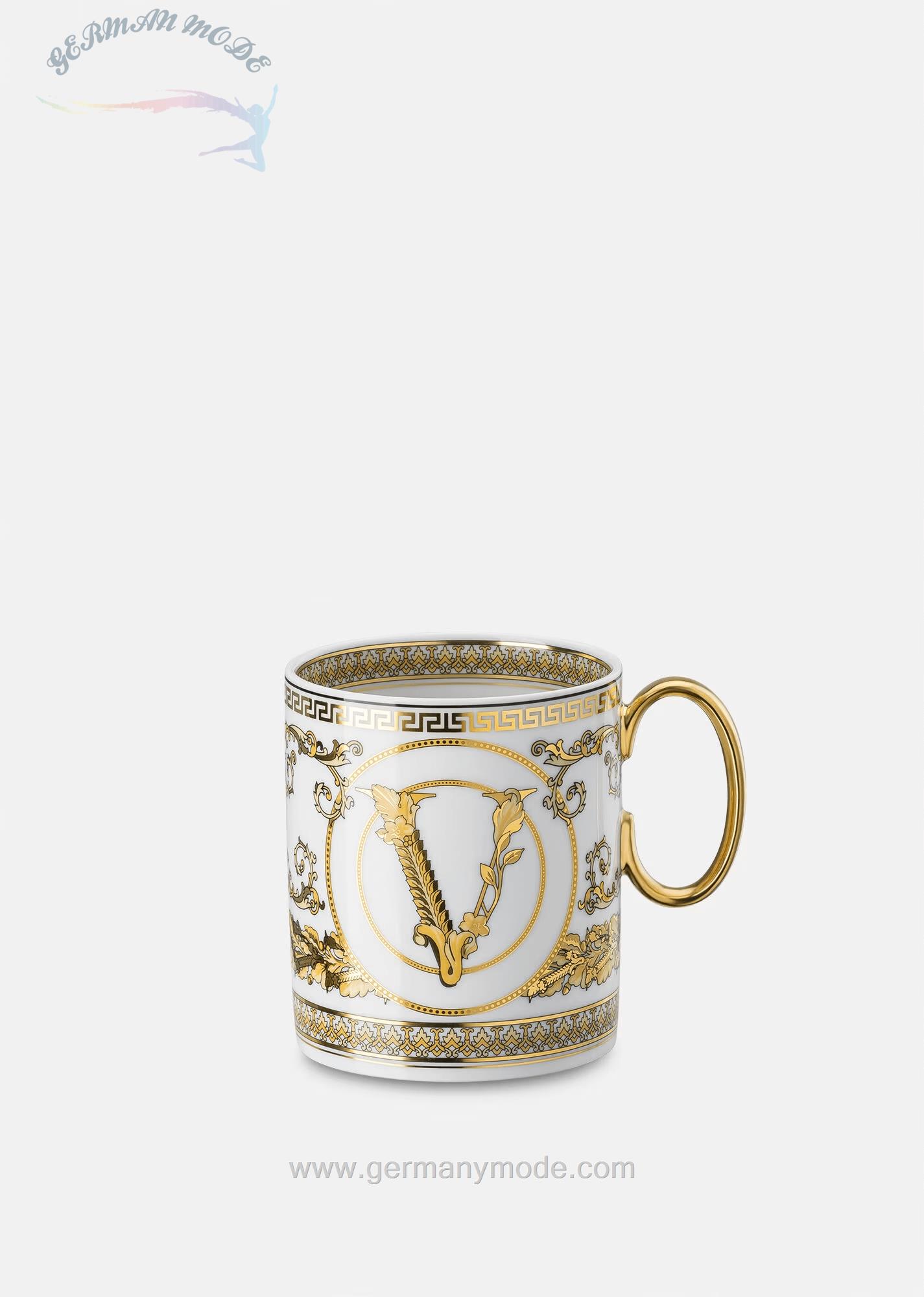 لیوان دسته دار چینی ورساچه ایتالیا VERSACE VIRTUS GALA TASSE