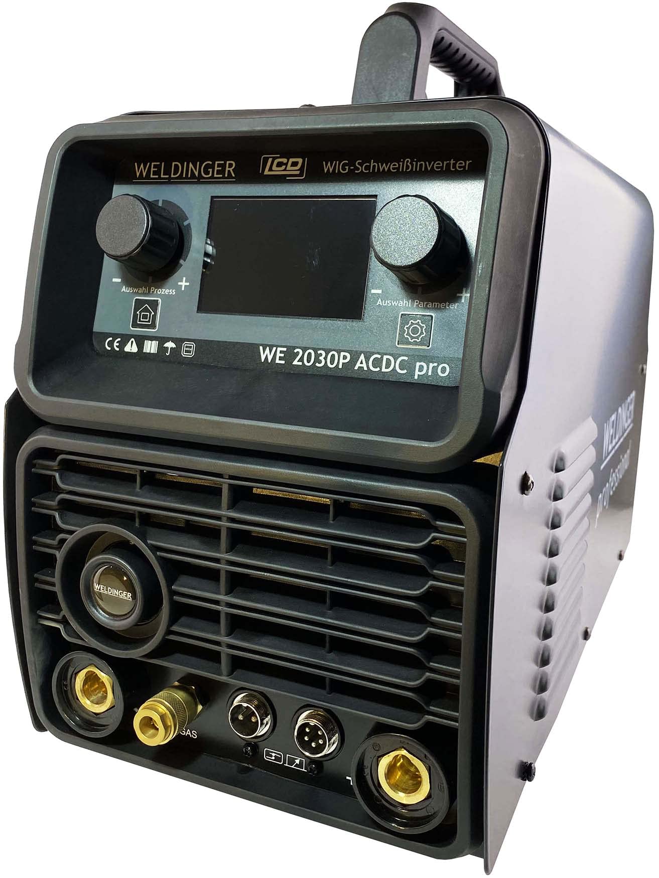 خرید از آمازون - دستگاه جوش WELDINGER TIG WE 2030P ACDC pro - inverter HF ignition برای جوشکاری آلومینیوم 2T/4T پالس MMA (بدون بسته شلنگ) 5 سال ضمانت