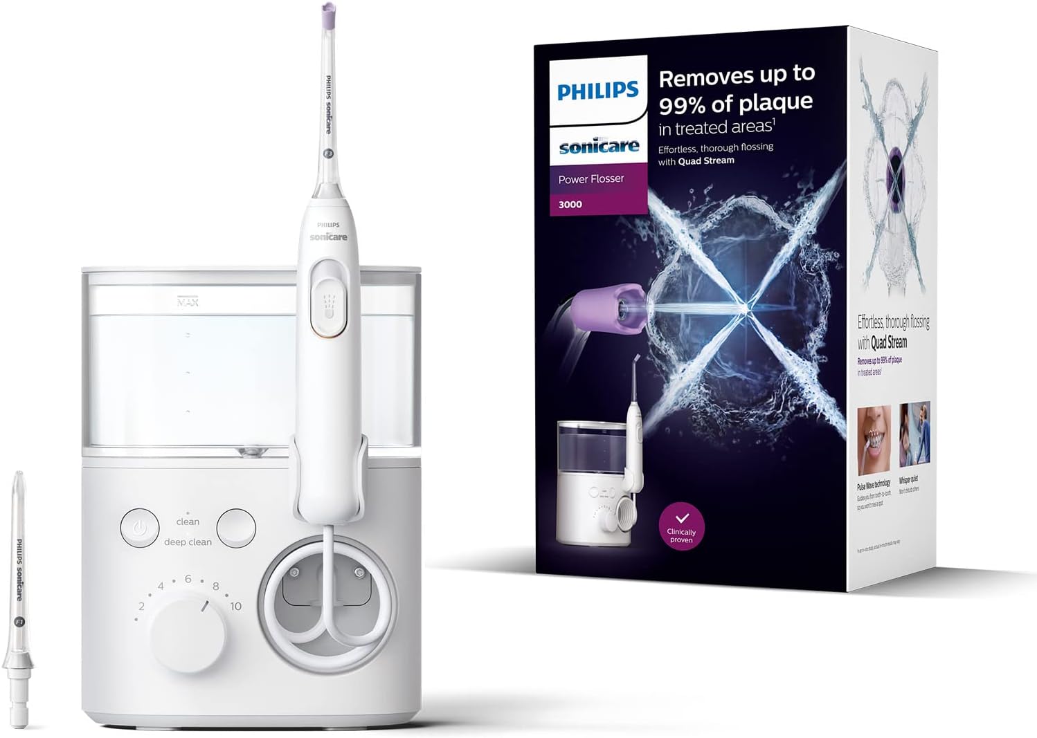 واترجت پیشرفته فیلیپس هلند سونیکِر Philips Flosser 3000 HX3711/20 شستشوی دهان با فناوری جریان چهارگانه