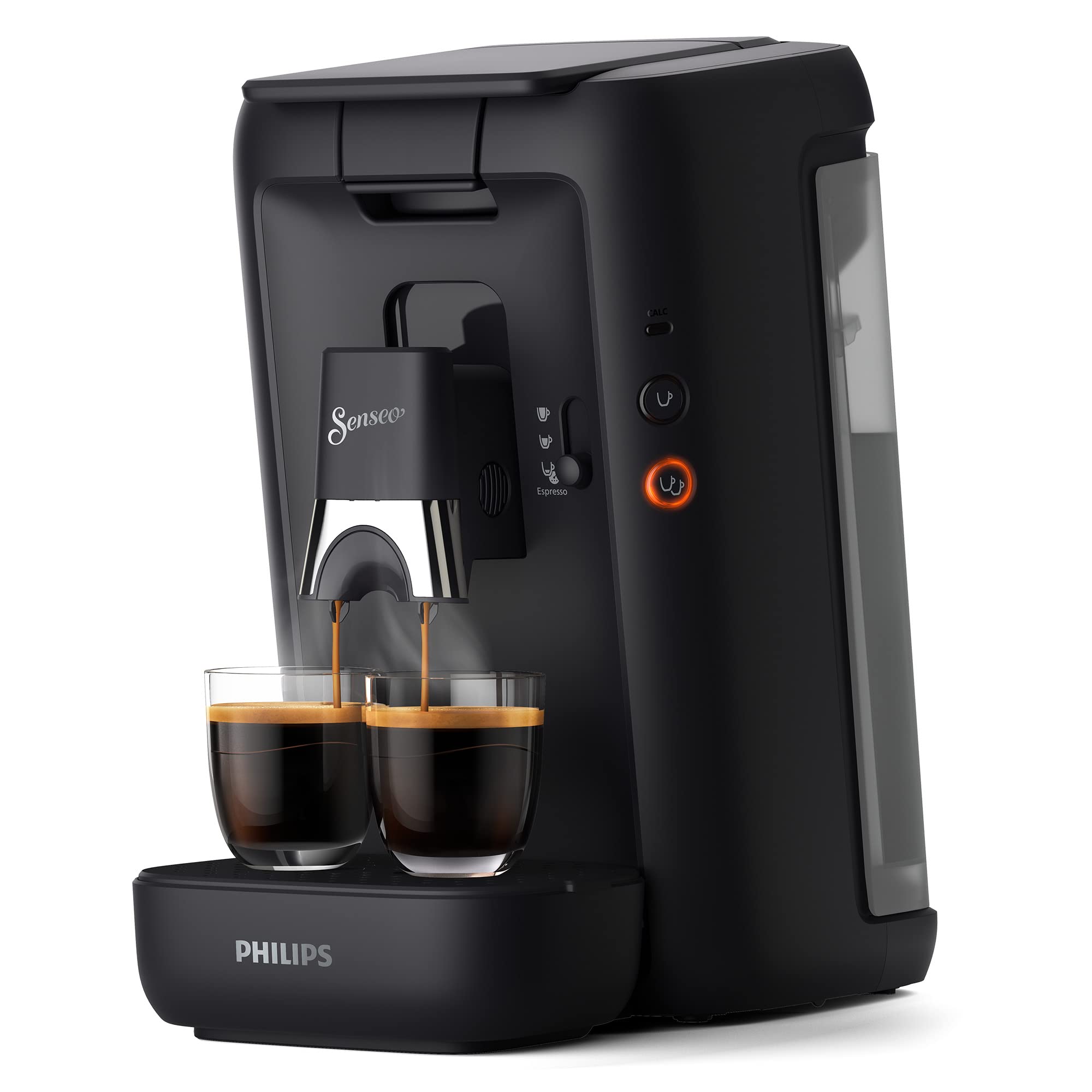 خرید از آمازون - دستگاه پد قهوه Philips Senseo Maestro با قابلیت انتخاب قدرت قهوه و عملکرد یادداشت، ظرف آب 1.2 لیتری، محصول سبز، رنگ: مشکی (CSA260/60) تکی مشکی