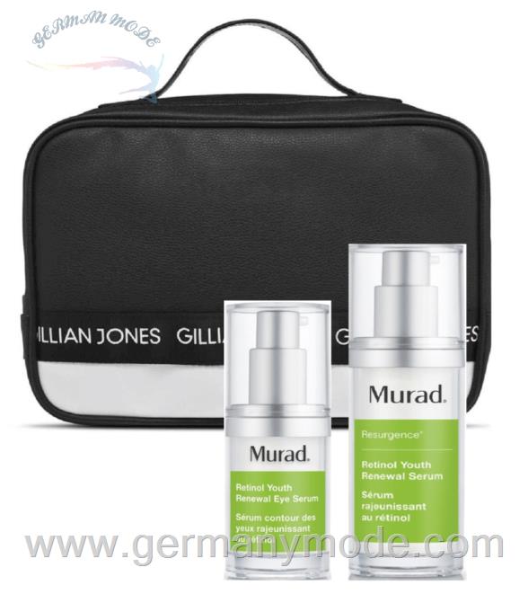 ست سرم دور چشم سرم رتینول جوانساز مورد آمریکا Murad Retinol Youth Renewal Eye Serum 15 ml Murad - Retinol Youth Renewal Serum 30 ml Gillian Jones - Traincase - Black/White