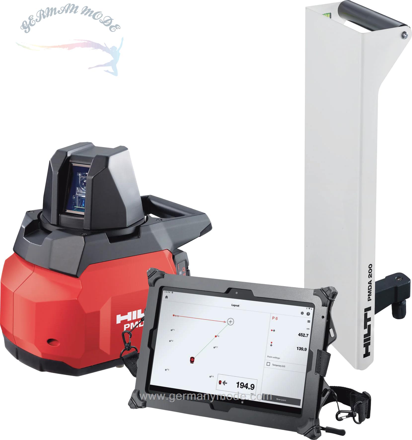 تراز لیزری بصری دو بعدی شارژی هیلتی لیختن اشتاین HILTI BAUABSTECKGERÄT PMD 200