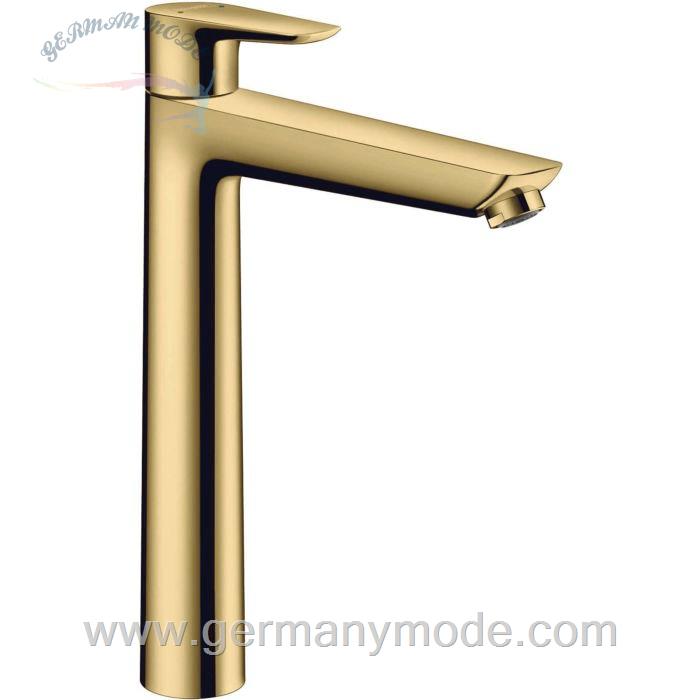 شیر مخلوط روشویی پایه بلند هانس گروهه آلمان Hansgrohe Talis E 240 gold poliert 71717990