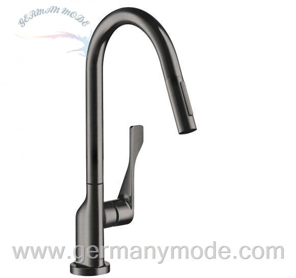 شیر مخلوط ظرفشویی هانس گروهه آلمان Hansgrohe Axor Citterio Einhebel Küchenmischer 250 39835 schwarz chrom gebürstet 39835340