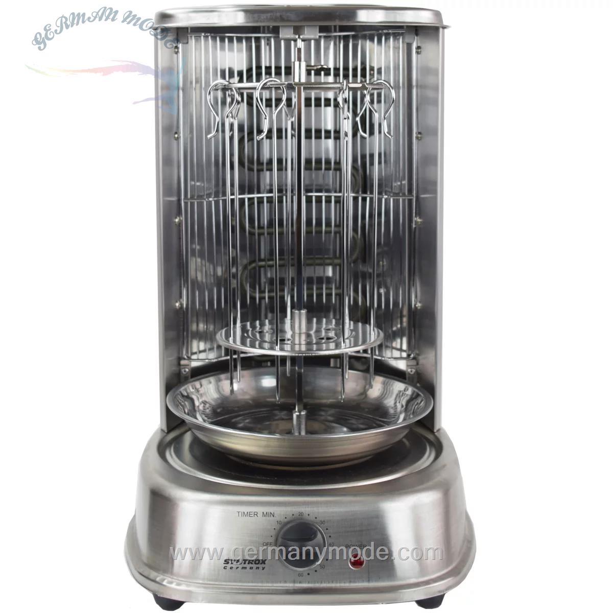 دستگاه دونر کباب جوجه گردان رومیزی خانگی سینتروکس آلمان Syntrox Germany Dönergrill Edelstahl 21 Liter Modell mit Zubehör A Ware