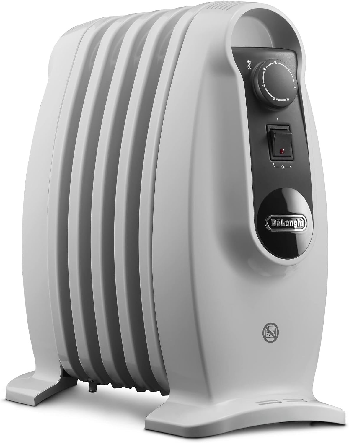 بخاری برقی شوفاژی دلونگی ایتالیا DeLonghi TRNS 0505M Electric Space Heater Oil Space Heater Interior White 500 W - Electric Space Heater 500W