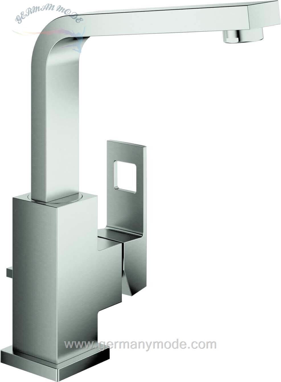 شیر مخلوط روشویی پایه بلند گروهه آلمان GROHE Eurocube L Size 23135 supersteel 23135DC0