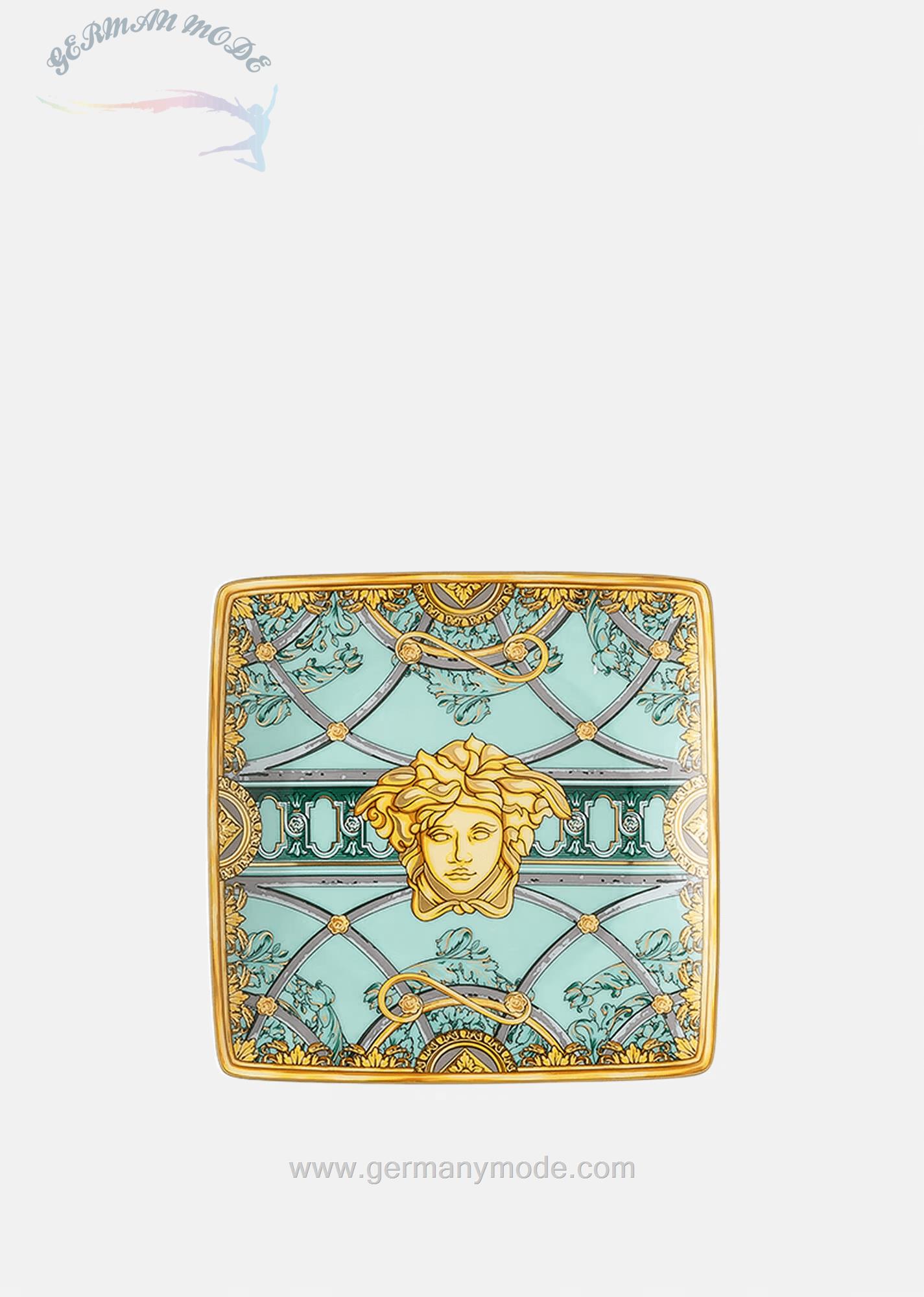 بشقاب دکوری ورساچه ایتالیا VERSACE SCALA DEL PALAZZO VERDE UNTERTELLER 12 CM
