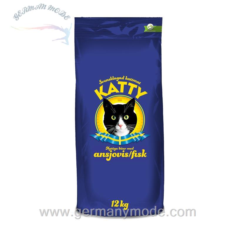 غذا خشک گربه مرغ و برنج بوزیتا آلمان Bozita KATTY Nyttiga Bitar Ansjovis/Fisk 12kg