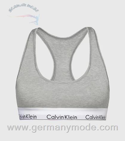 نیم تنه زنانه کلوین کلین آمریکا Calvin Klein Bralette Modern Cotton Grey Heather 0000F3785E020