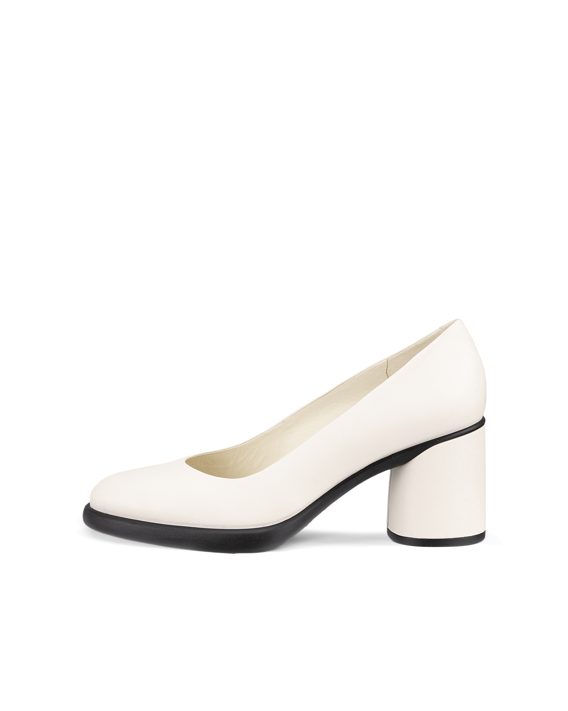 کفش زنانه اکو دانمارک ECCO SCULPTED LX 55 Damen Lederpumps mit Blockabsatz Weiß