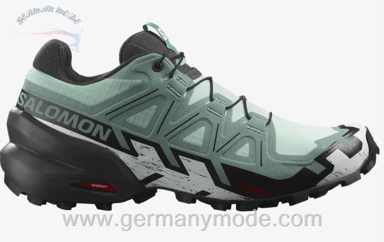 کتانی تریل رانینگ دو کوهستان زنانه سالامون فرانسه SALOMON SPEEDCROSS 6 Trailrunning Schuhe Damen Yucca Ebony White
