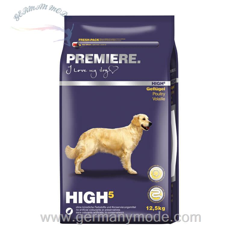 غذا خشک سگ طیور پریمیر آلمان PREMIERE High 5 Geflügel 12-5kg