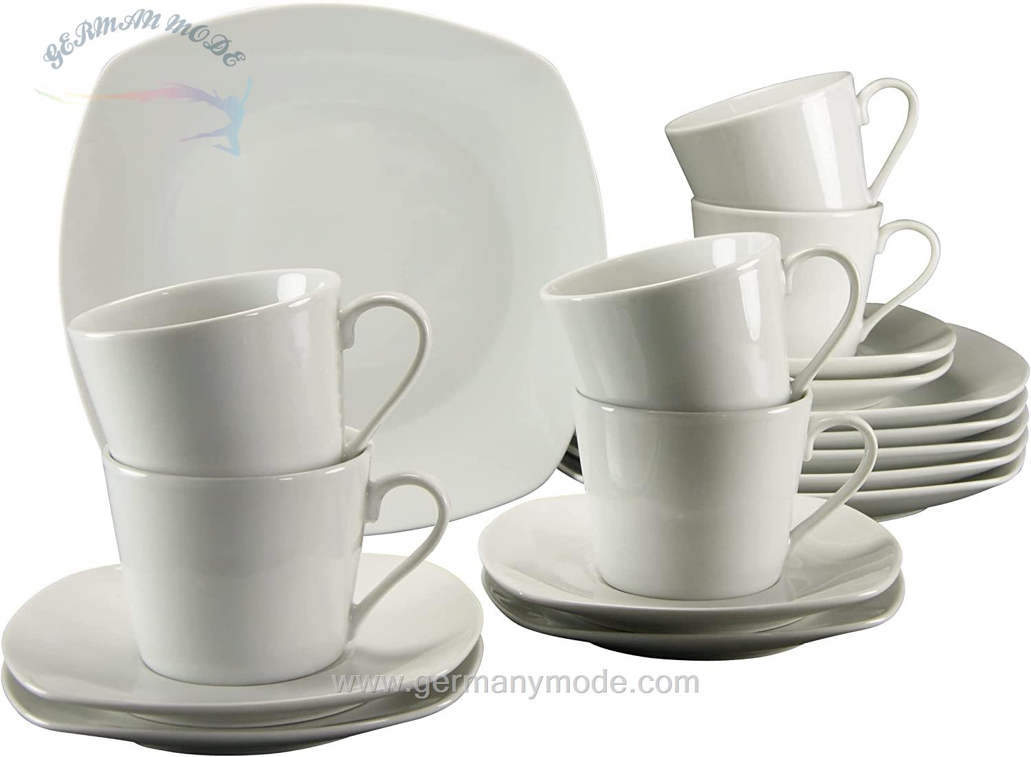 سرویس غذاخوری چینی 18 پارچه 6 نفره کراتیبل CreaTable Tafelservice Amelie (18-tlg), Porzellan, Service, weiß