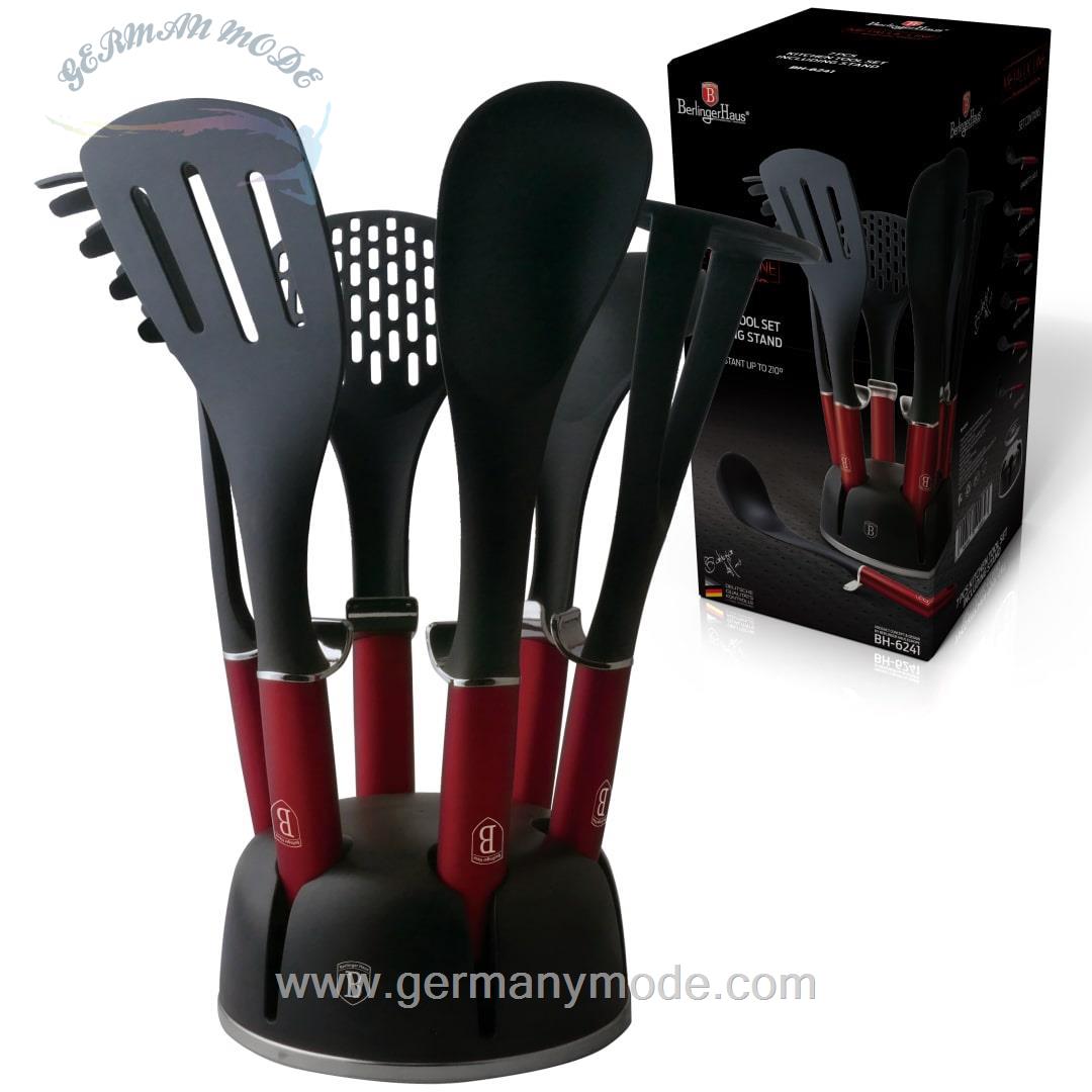 ست کفگیر ملاقه 7 پارچه برلینگر هاوس مجارستان Berlinger Haus Kitchen Tool Set BH-6241 Burgundy Collection
