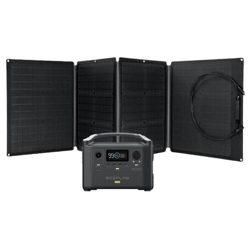 ژنراتور برق خورشیدی با پنل قابل حمل ایکوفلا EcoFlow River Pro - 160W Solarpanel