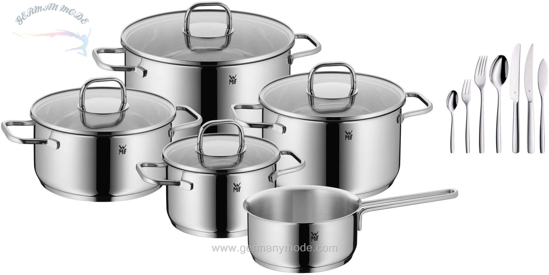 سرویس قابلمه و قاشق چنگال 51 پارچه وی ام اف آلمان WMF Topf-Set Inspiration Set 51 tlg