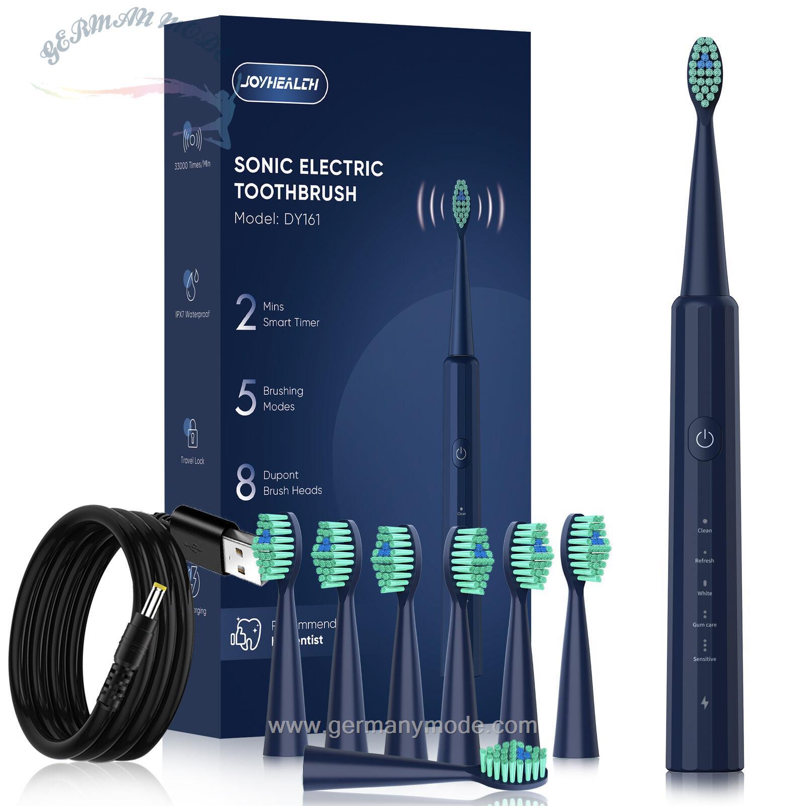 مسواک برقی SEJOY Sonic Electric Toothbrush Sonic Toothbrush 8 جایگزین برس 5 حالت IPX7