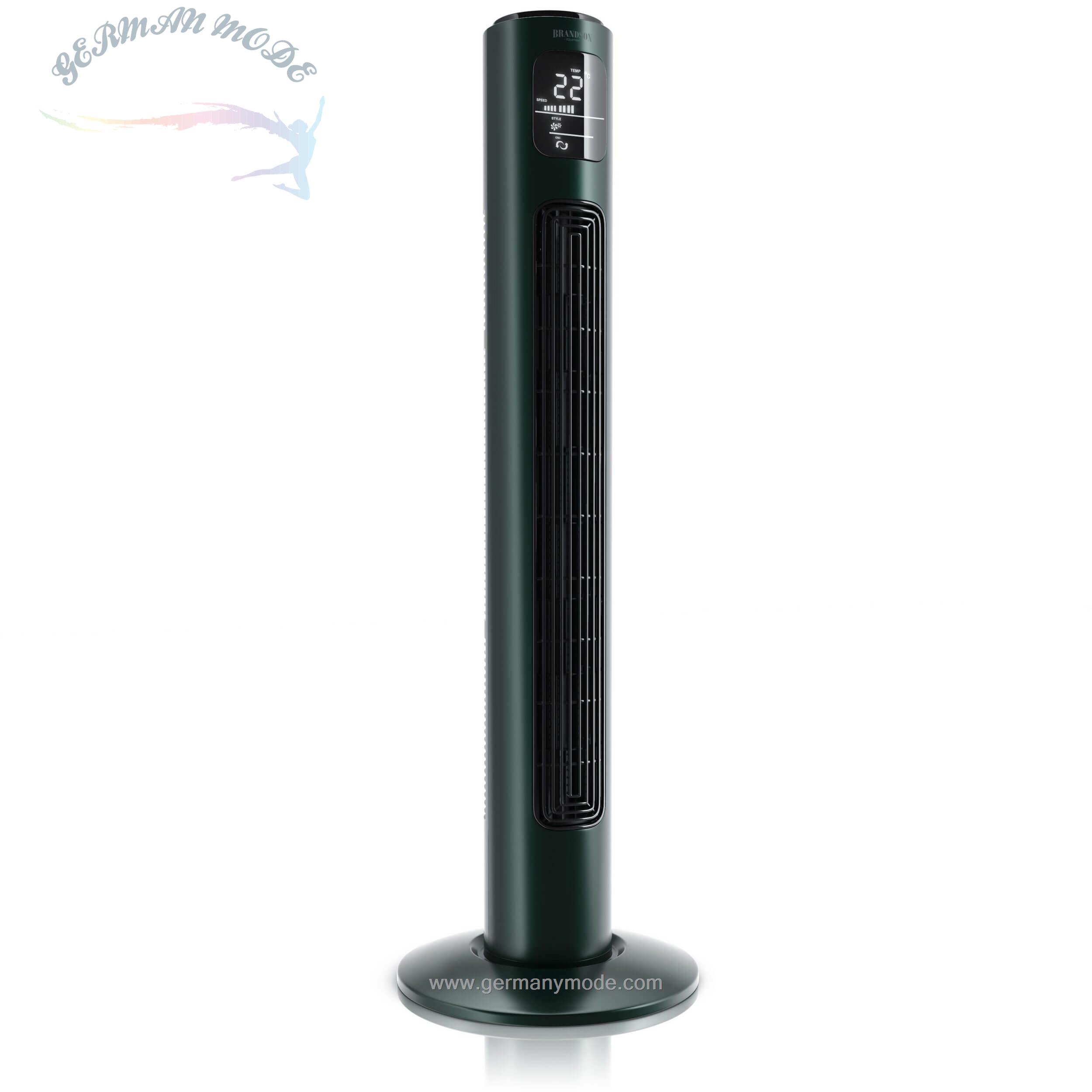 پنکه برقی ایستاده برندسون Brandson Turmventilator- Turmventilator mit Fernbedienung- Lüfter racing green