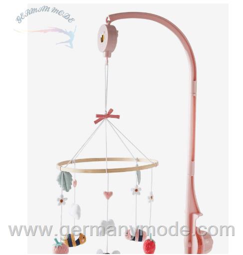 آویز موزیکال تخت ورت فرانسه Vertbaudet Baby Musikmobile Bienengarten - rosa/mehrfarbig