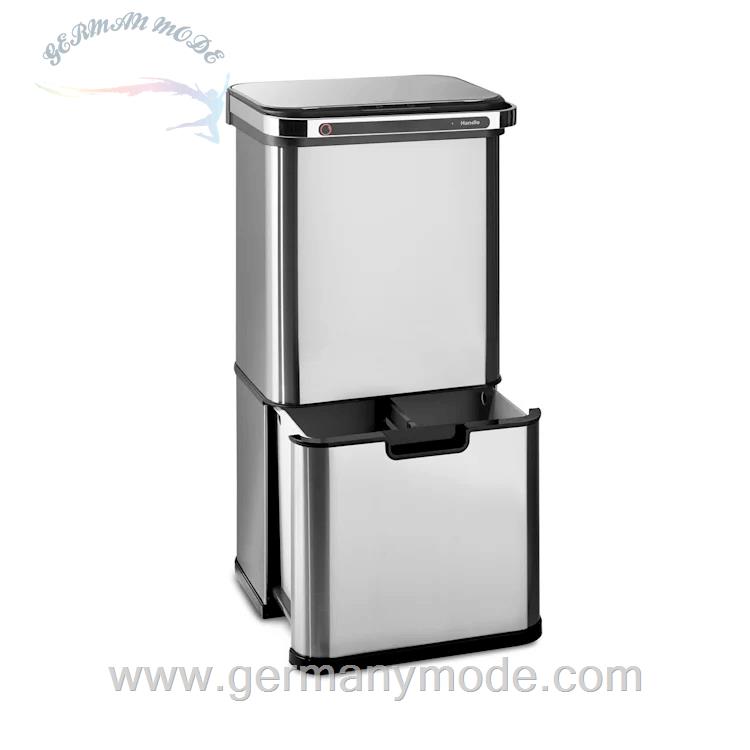 سطل زباله سنسور دار 60 لیتری کلارشتاین آلمان Klarstein Touchless Ultraclean Sensor-Mülleimer Silber