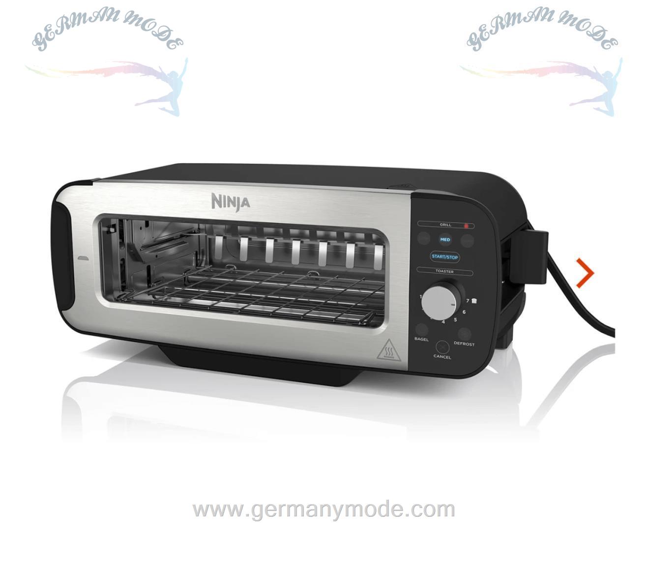 گریل توستر نینجا آمریکا Ninja Foodi 2-in-1 Toaster Grill Schwarz ST100EU