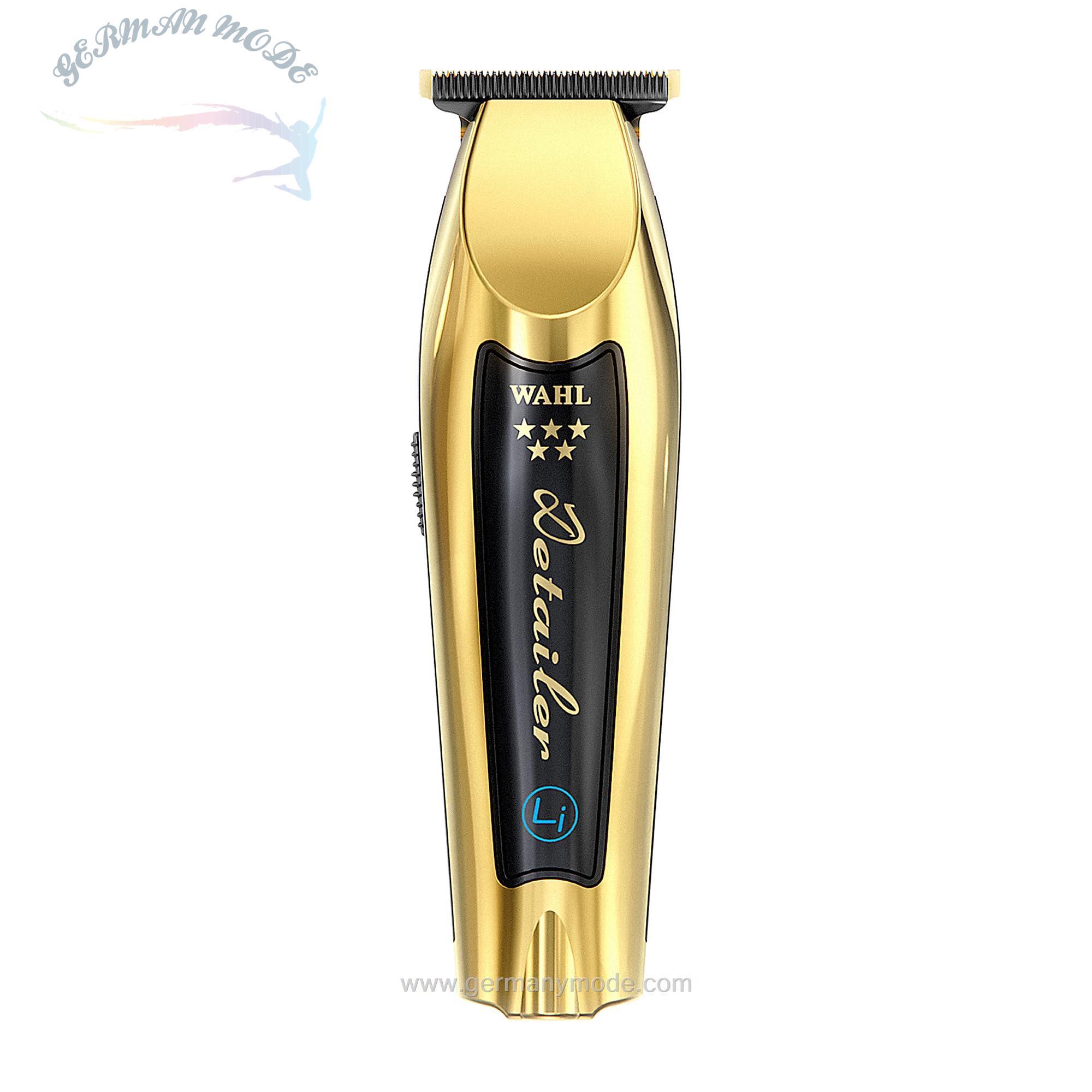 ماشین اصلاح موی سر و ریش تراش صورت شارژی وال آمریکا Wahl Gold Cordless Detailer Li - با تیغه T بسیار عریض برای پردازش لبه و جزئیات - موهای بیشتر را سریعتر برش می دهد، طراحی موهای صورت