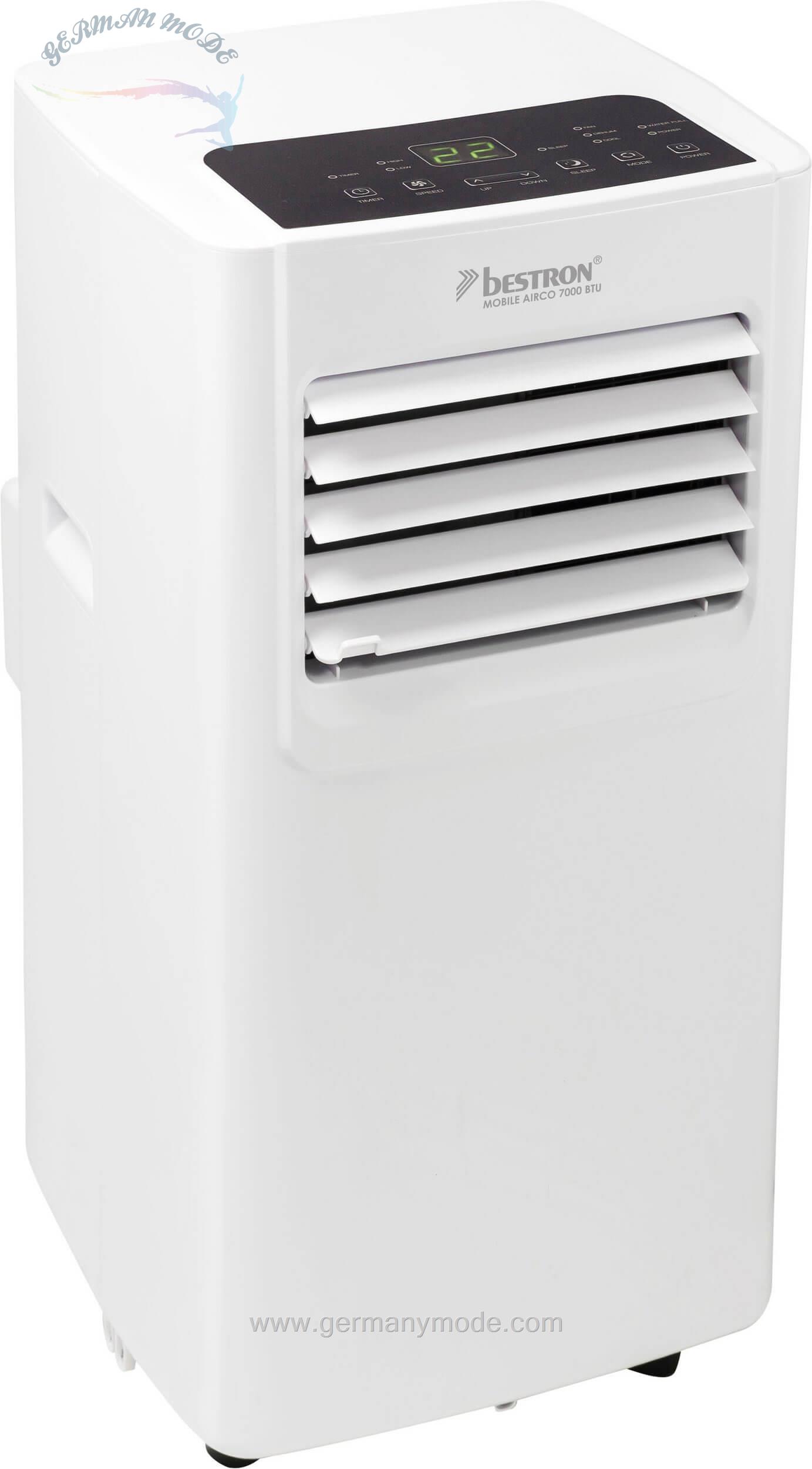 کولر گازی ایستاده با قابلیت تصفیه هوا بستران bestron Klimagerät AAC7000- für Räume bis 28m²