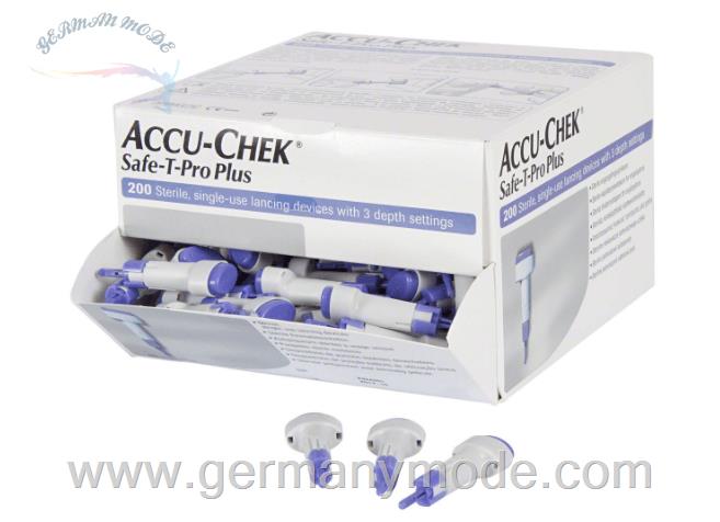 سوزن لانست تست قند خون 200 عددی اکیو چک آلمان Accu-Chek Safe T Pro Plus Lanzetten (200 Stk.)