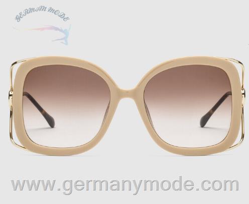 عینک آفتابی زنانه گوچی ایتالیا GUCCI Rechteckige Sonnenbrille mit Horsebit ‎680871 J1691 9223