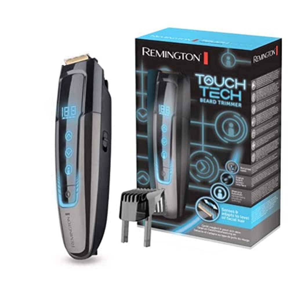 خرید از آمازون - Remington Barttrimmer Herren MB4700 (digitale TouchScreen-Oberfläche, 0,4-18mm Längeneinstellung, Netz-/Lithium Ionen Akkubetrieb, Micro-USB-Ladefunktion inkl.Kabel) Bartschneider Touch Tech Bart Trimmer