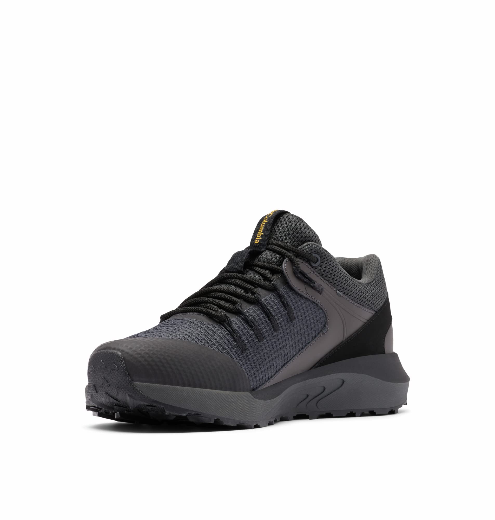 خرید از آمازون - Columbia Mens Trailstorm Waterproof Hiking Shoes 11 UK Dark Grey Bright Gold