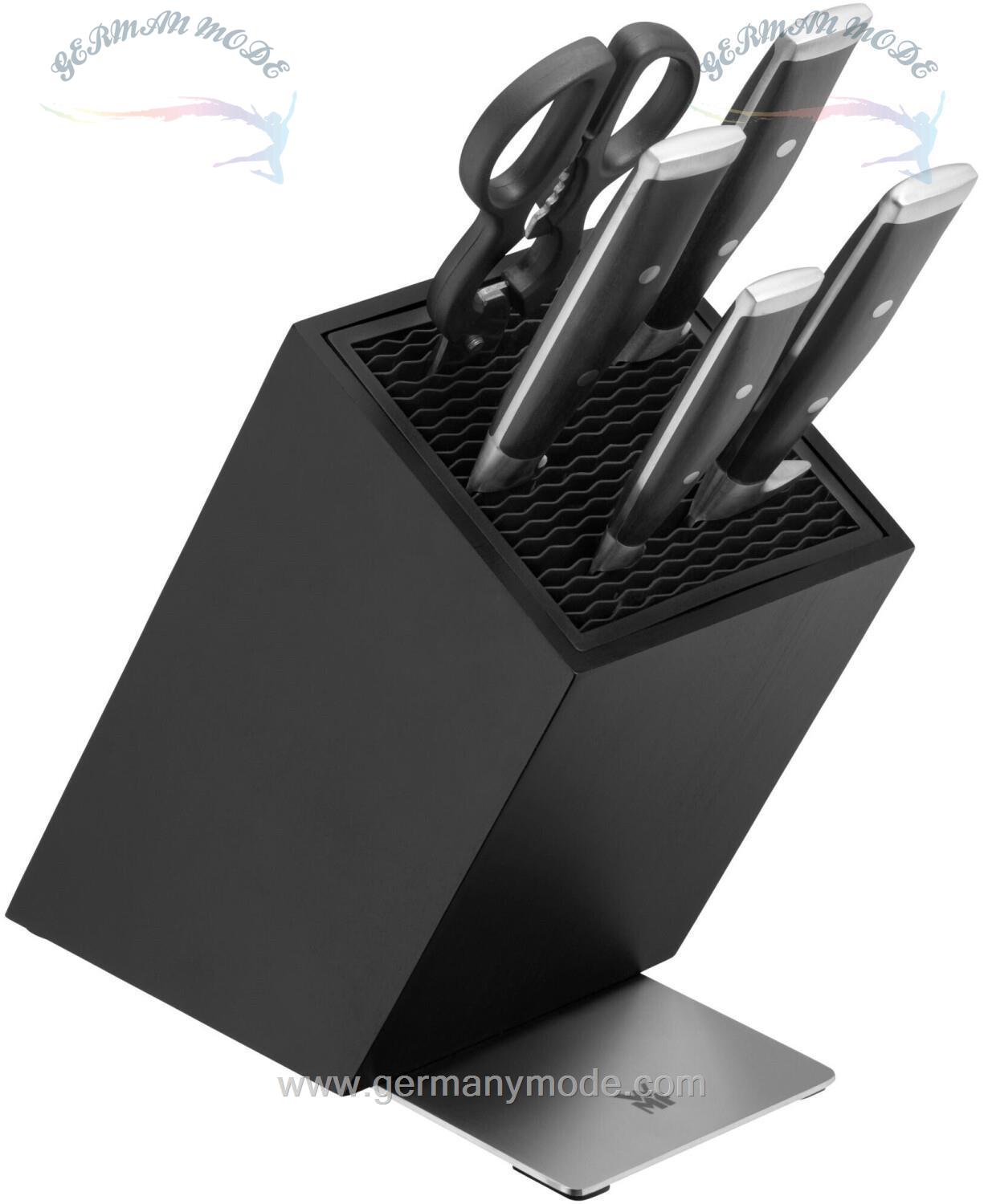 ست چاقو آشپزخانه 6 پارچه وی ام اف آلمان WMF Grand Class Messerset mit FlexTec Messerblock 6-teilig schwarz