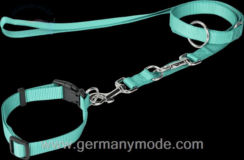 قلاده و بند سگ فیت فان آلمان FIT-FUN Halsband - Leine Blau S