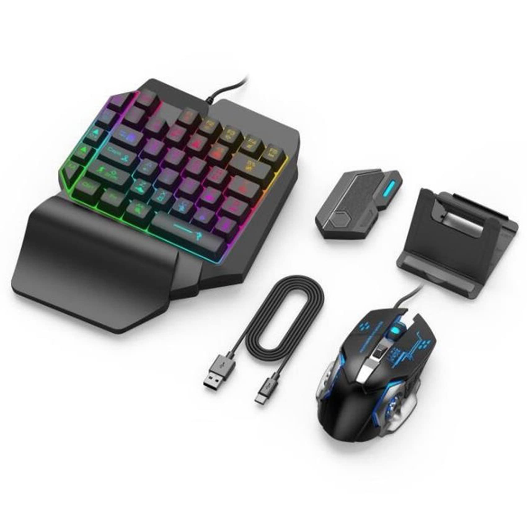خرید از آمازون - گیم پد موبایل Vklopdsh برای کنترلر PUBG کیبورد بازی تبدیل موس بلوتوث برای IOS آداپتور بازی اندروید، مجموعه Mix SE