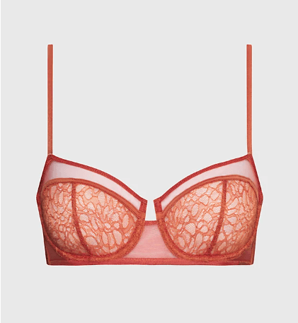سوتین کلوین کلین آمریکا Calvin Klein Balconette BH Aus Spitze Cinnabar 000QF7356EXAU
