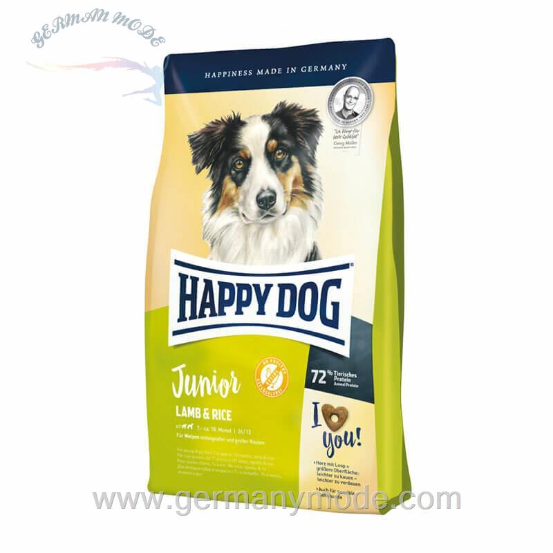 غذا خشک سگ هپی داگ آلمان Happy Dog Supreme Young Junior Lamm - Reis 4kg