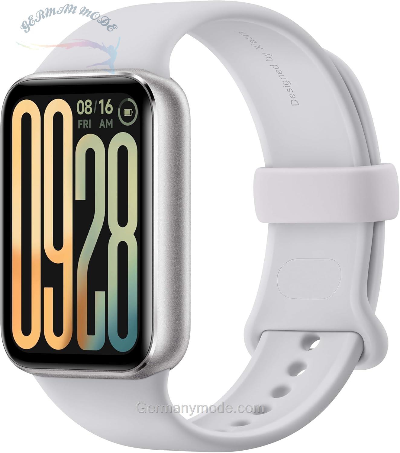 ساعت هوشمند واچ Xiaomi Smart Band 9 Pro Moonlight Silver – 1.74 اینچ AMOLED، روشنایی 1200 نیت، باتری 21 روزه، بیش از 150 حالت ورزشی، ضد آب 5ATM، GNSS، ضربان قلب و سنسور SPO2، بلوتوث 5.4، رفرش 60 هرتز