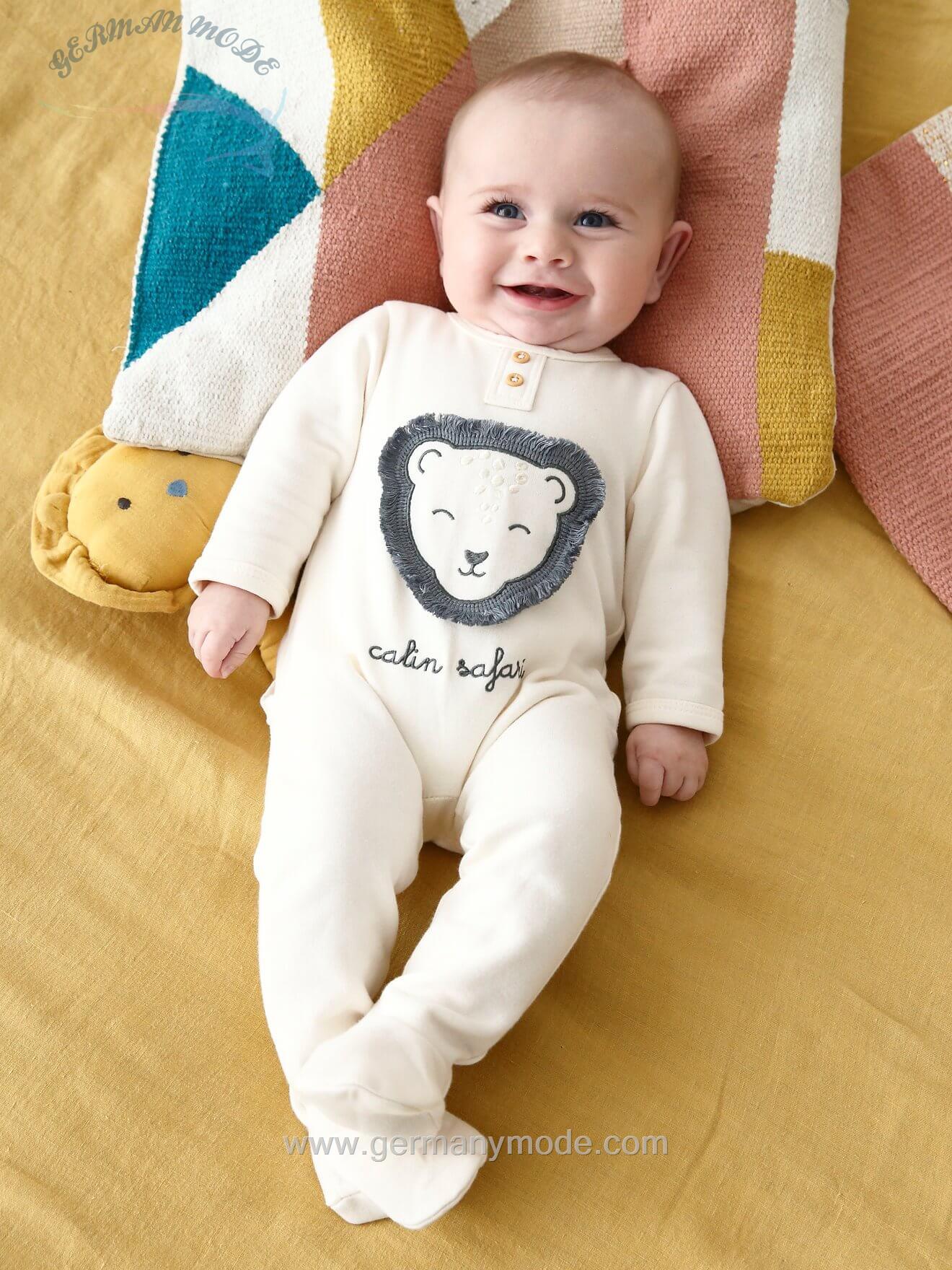 لباس سرهمی نوزاد ورت فرانسه مدل Babystrampler