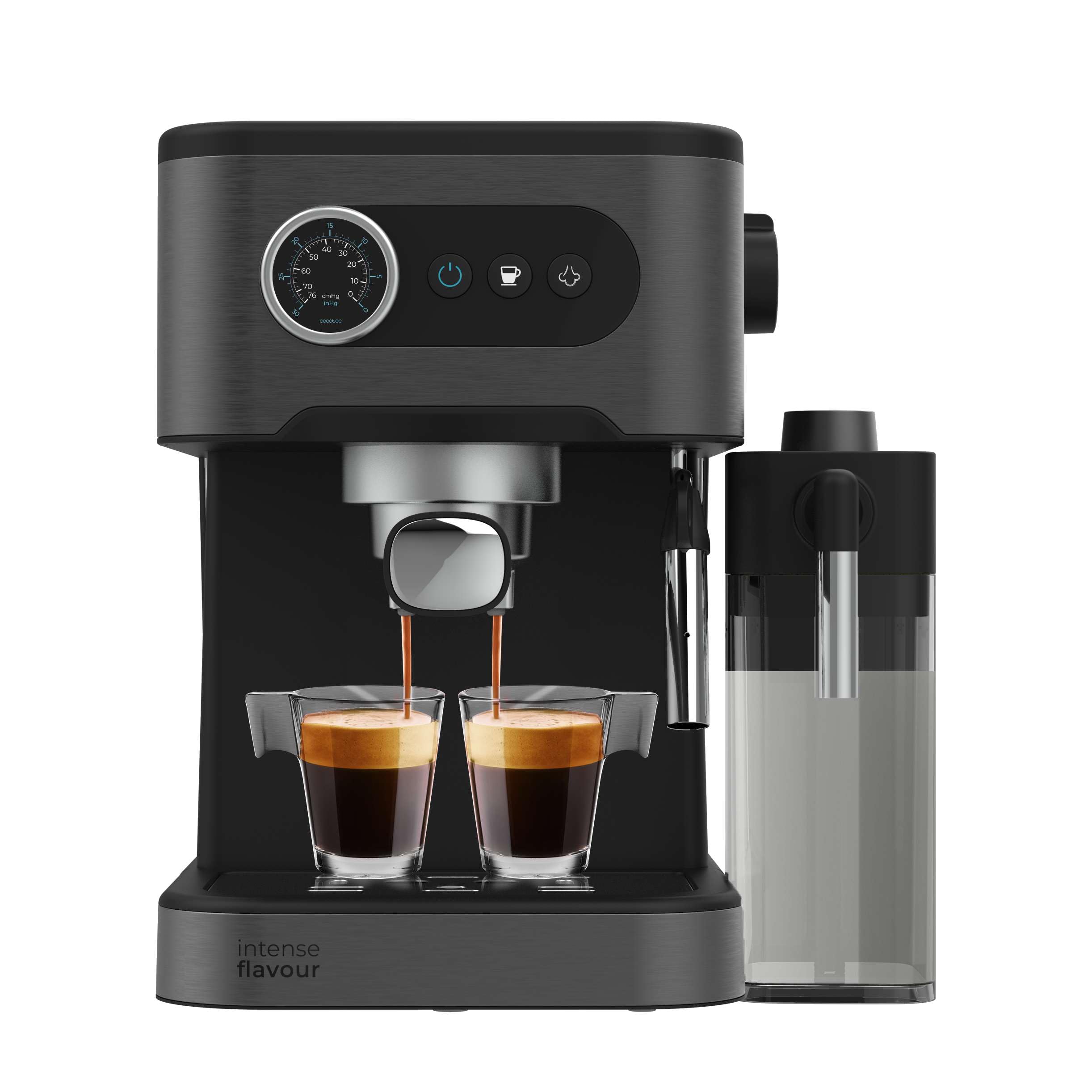 اسپرسو ساز سکوتک اسپانیا Cecotec برای اسپرسو و کاپوچینو، Power Espresso 20 Pro Latte، فشار 20 بار، نازل بخار