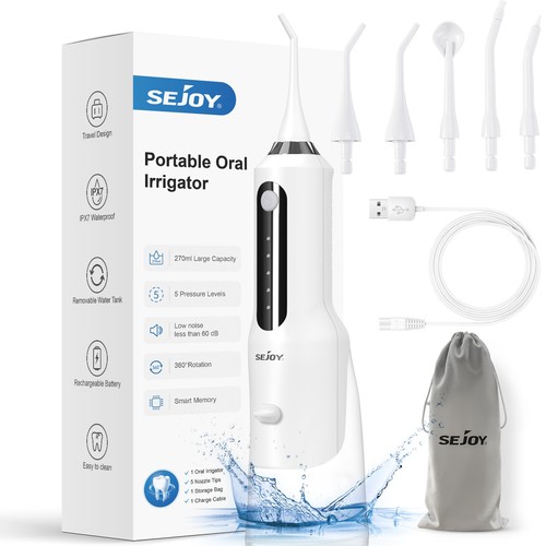 خرید از ایبی - SEJOY Oral Irrigator Electric Water Flosser Wireless 5 Modes Oral Irrigator Dental