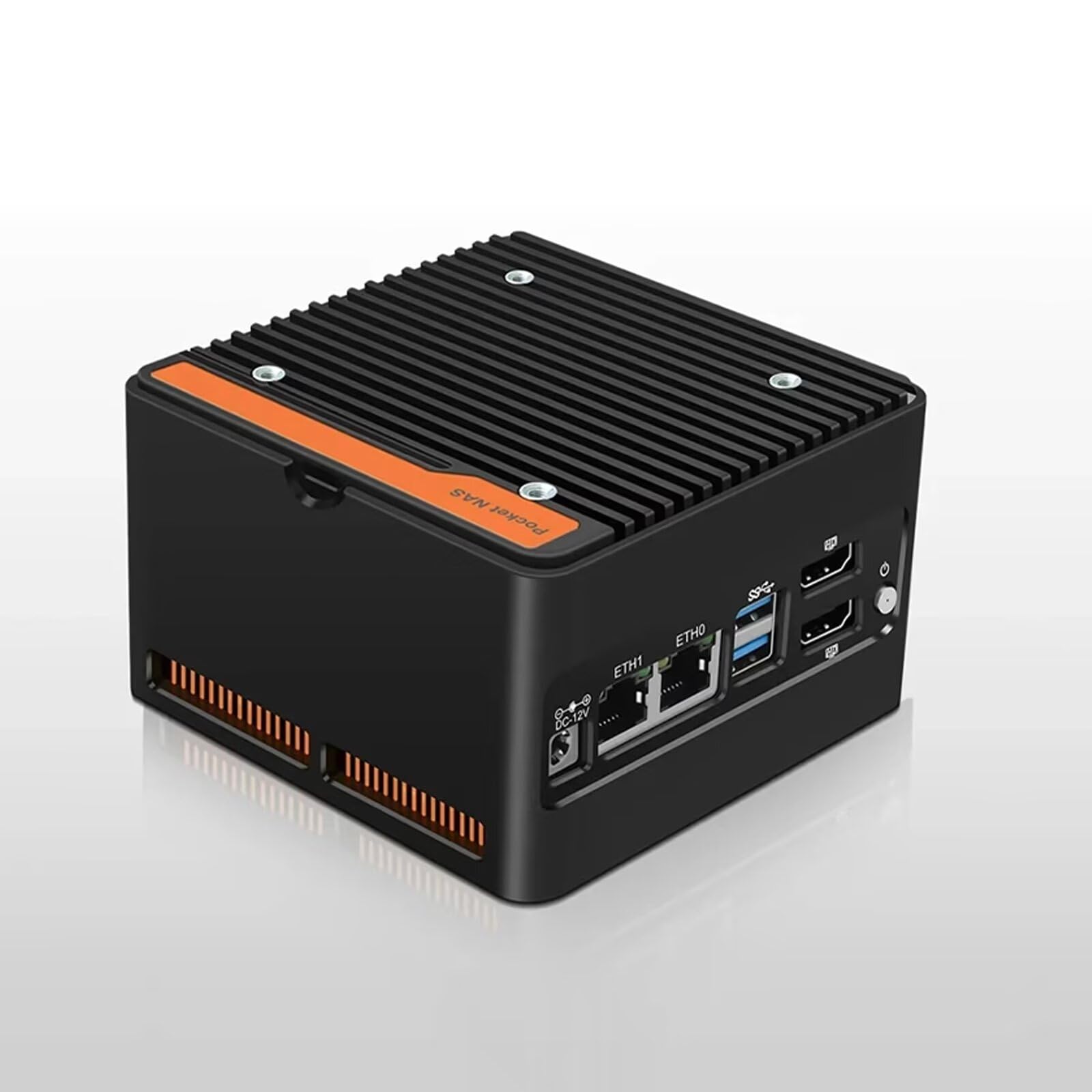 سرور NAS CYMINILMDPC، مینی کامپیوتر NAS کم مصرف N355 با 4 اسلات، دو پورت 2.5GbE i226V، کامپیوتر رومیزی Mirco، بدون رم، بدون حافظه، پشتیبانی از بلوتوث 5.4/وای فای 7، USB3.2، N355، Barebone
