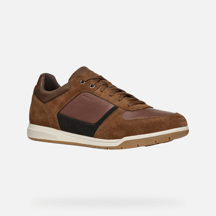 کتانی مردانه جی اوکس ایتالیا GEOX NIEDRIGE SNEAKERS Spherica Ec3 Herr Hellbraun/Cognac