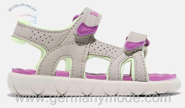 صندل بچگانه تیمبرلند آمریکا TIMBERLAND PERKINS ROW TODDLER DOUBLE STRAP SANDAL IN GRAY and PINK