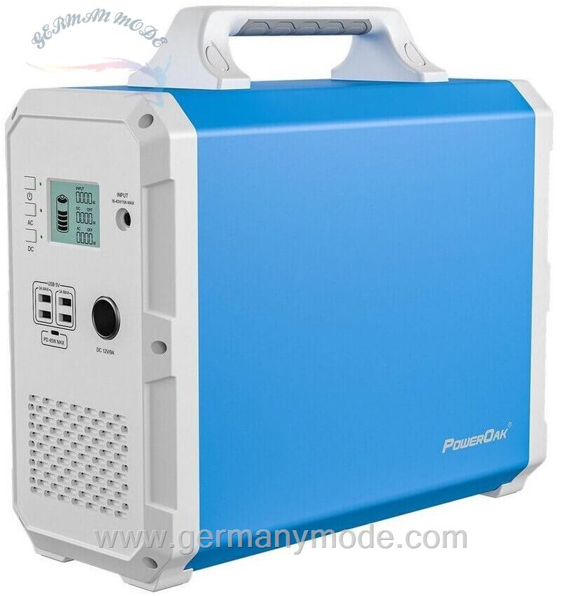 ژنراتور برق خورشیدی قابل حمل بلوتی Bluetti EB150 Portable Power Station blau 1000W 1500Wh-tragbarer Stromerzeuger/blau