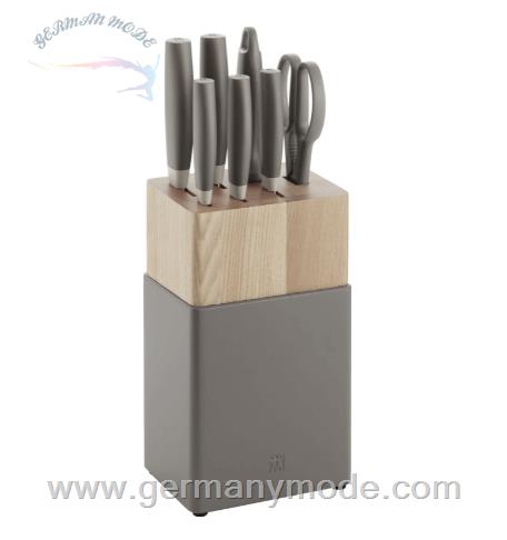 ست چاقو آشپزخانه 8 پارچه زولینگ آلمان ZWILLING Messerblock Set Now S 8tlg. grau