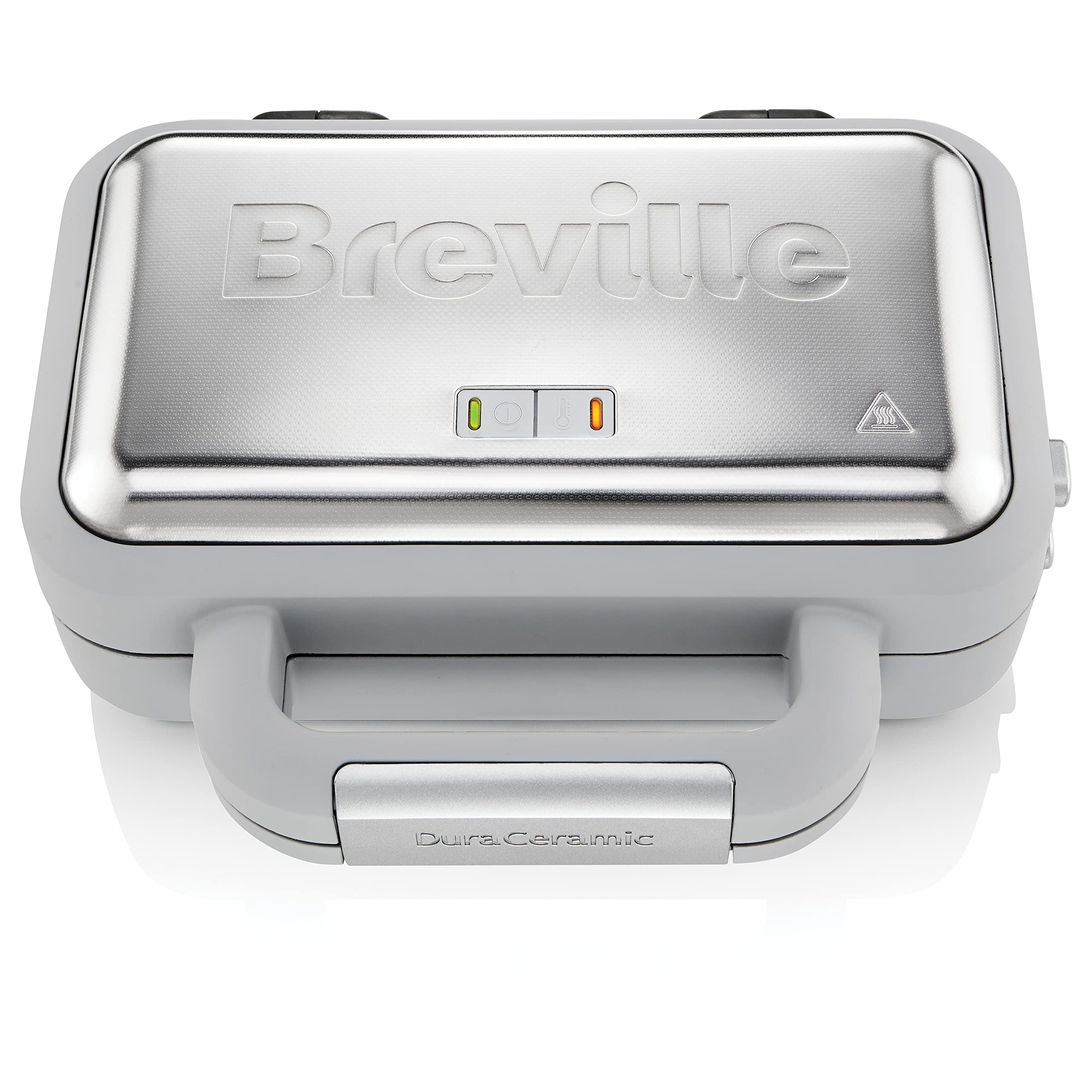 خرید از آمازون - اتو وافل Breville DuraCeramic | پوشش نچسب و تمیز کردن آسان + صفحات عمیق و قابل جابجایی | خاکستری/نقره ای | [VST072X]
