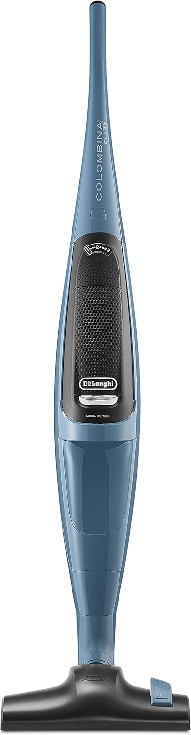 جارو شارژی دلونگی ایتالیا DeLonghi xl130.21 با کیف، 450 وات، سبز آبی