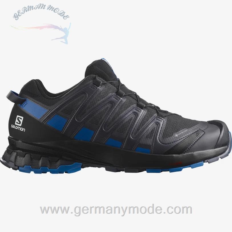 کتانی مردانه سالامون فرانسه SALOMON XA PRO 3D V8 GORE-TEX Trailrunning-Schuhe Herren Black / Indigo Bunting / Ebony