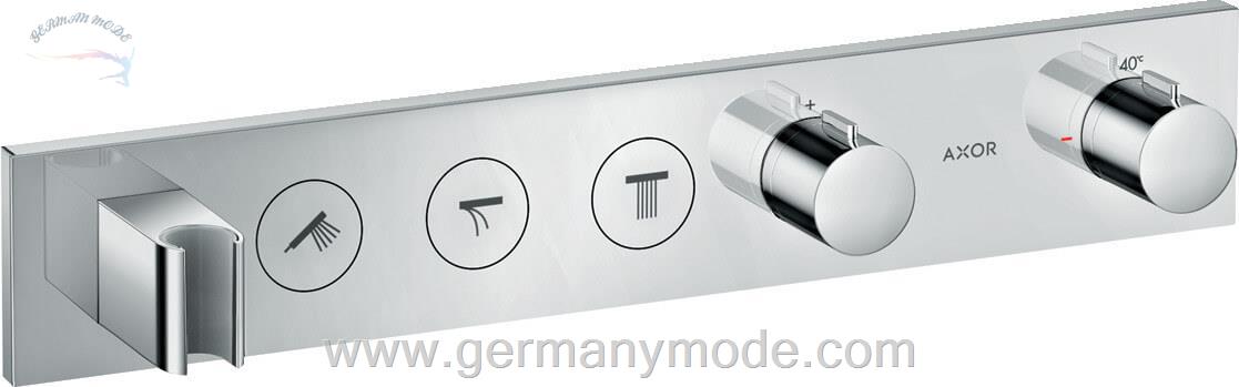 شیر حمام توکار هانس گروهه آلمان Hansgrohe Axor ShowerSolutions Thermostatmodul  530/90 Unterputz für 3 Verbraucher Chrom 18356000